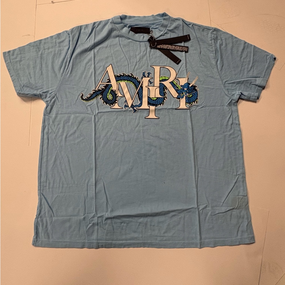 AMIRI Lunar New Year Dragon Tee ‘Light Blue’